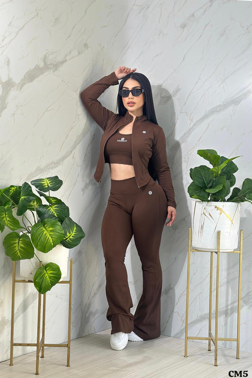 Conjunto Deportivo de Mujer 3 Piezas – Talla Única