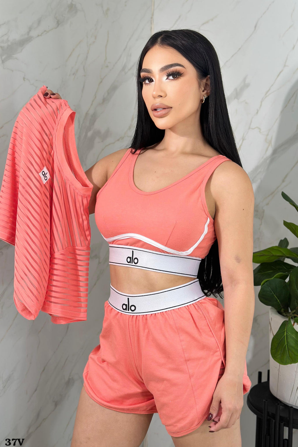 Conjunto Deportivo de Mujer de 3 Piezas – Talla Única